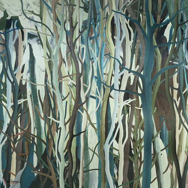 Mangrove behang-Arte-Blue Root-Set-Selected Wallpapers-Interiors