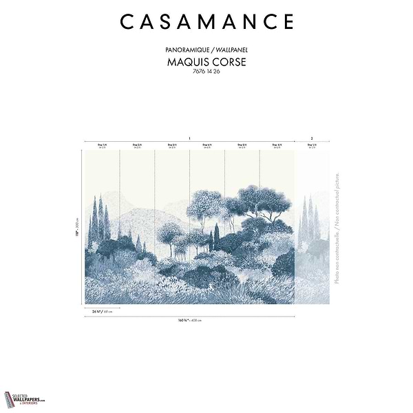 Maquis Corse behang-Casamance-wallpaper-tapete-Selected-Wallpapers-Interiors