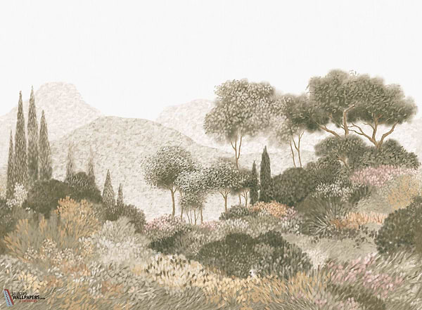 Maquis Corse behang-Casamance-wallpaper-tapete-Selected-Wallpapers-Interiors