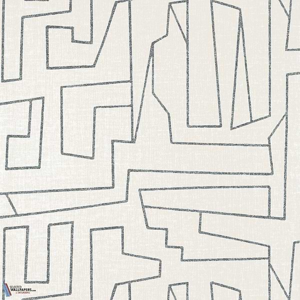 Matrix-Thibaut-wallpaper-behang-Tapete-wallpaper-Black on Beige-Rol-Selected Wallpapers