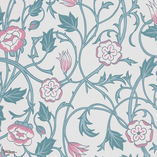 May's Tulip wallpaper-Little Greene-Joanna-Roll-Selected Wallpapers-Interiors
