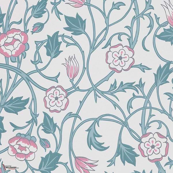 May's Tulip wallpaper-Little Greene-Joanna-Roll-Selected Wallpapers-Interiors