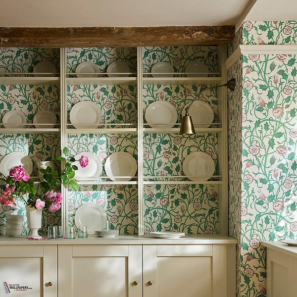 May's Tulip wallpaper-Little Greene-Selected Wallpapers-Interiors