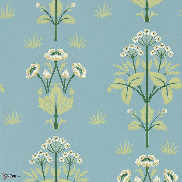Meadow Sweet behang-behang-Morris & Co-Mineral Blue-Rol-Selected Wallpapers &amp; Interiors