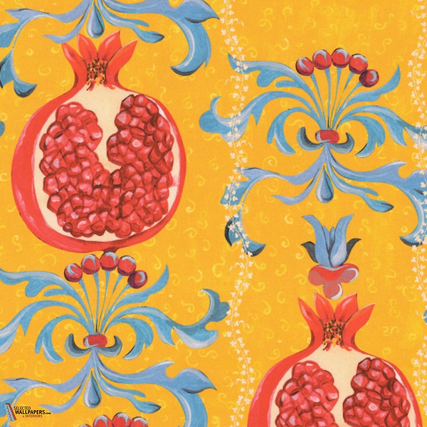 Melagranata stof-Mind the Gap-fabric-stoff-Limone-Meter (M1)-Selected-Wallpapers-Interiors