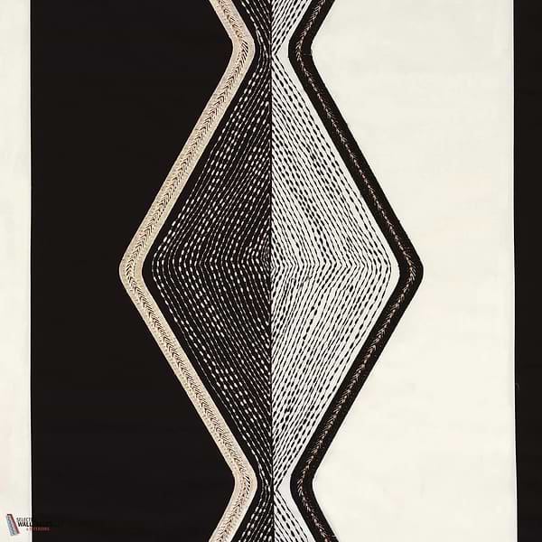 Mesa stof-Casamance-Noir-Meter (M1)-Selected Wallpapers-Interiors