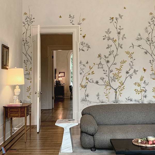 Mesanges-Isidore Leroy-wallpaper-behang-Tapete-wallpaper-Selected Wallpapers