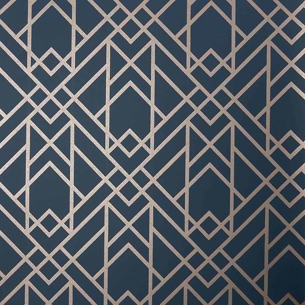 Metro wallpaper in Midnight van 1838 wallcoverings