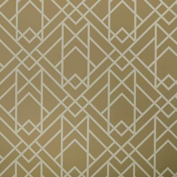 Metro wallpaper in Mustard van 1838 wallcoverings