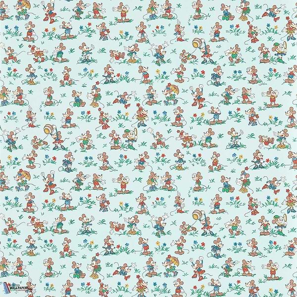 Mickey & Minnie-behang-Tapete-Sanderson-Bonbon Blue-Rol-217264-Selected Wallpapers
