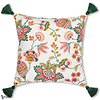 Midsummer Floral Kussen-Kussen-Mind the Gap-Kissen-Cushion-Turquoise/Taupe-50 x 50 cm-Selected Interiors
