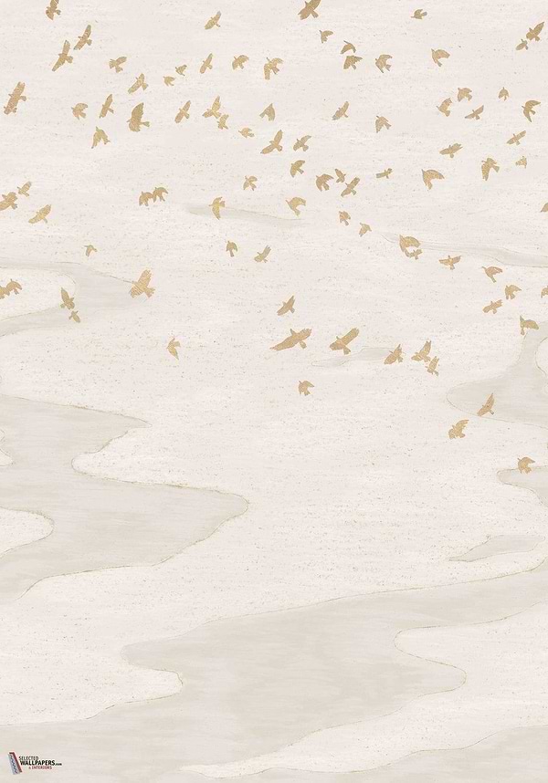 Migration behang-Casamance-wallpaper-tapete-Ivoire/Dore-Set-Selected-Wallpapers-Interiors