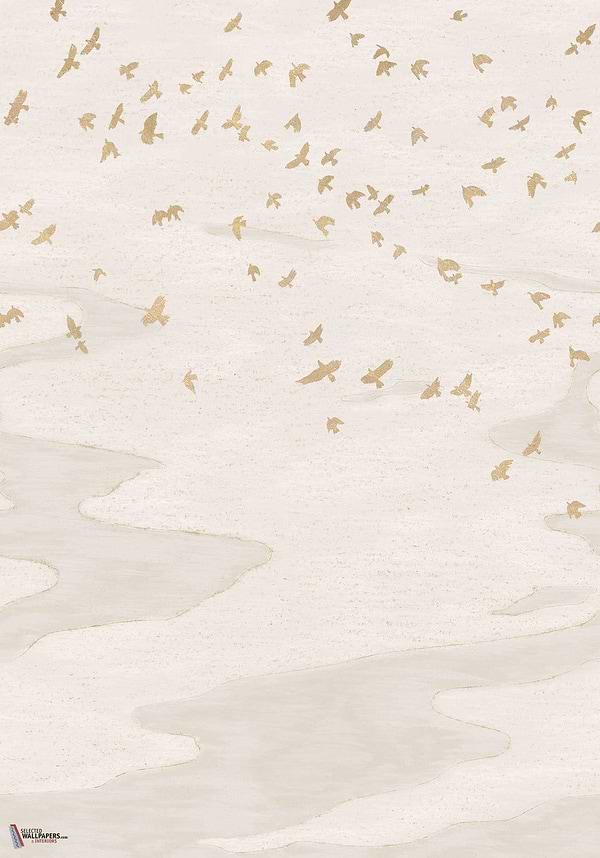 Migration behang-Casamance-wallpaper-tapete-Ivoire/Dore-Set-Selected-Wallpapers-Interiors