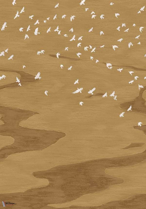 Migration behang-Casamance-wallpaper-tapete-Dore-Set-Selected-Wallpapers-Interiors