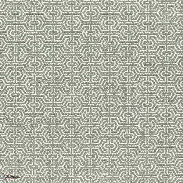 Milan stof-Casamance-Bleu galet-Meter (M1)-Selected Wallpapers-Interiors