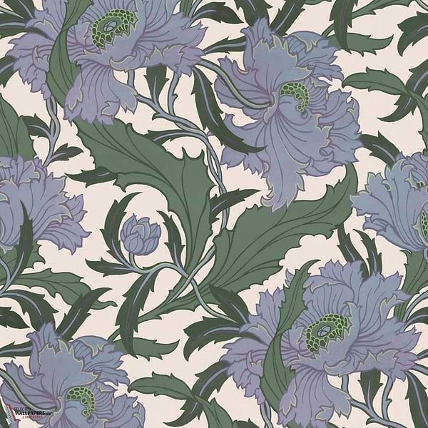 Minerva behang-House of Hackney-wallpaper-tapete-Periwinkle-200 cm-Selected-Wallpapers-Interiors