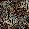 Moana stof-Casamance-Bleu baltique kaki-Meter (M1)-Selected Wallpapers-Interiors