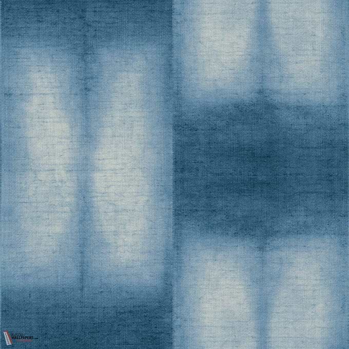 Mokume behang-Coordonne-Indigo-Bamboo-Rol-Selected Wallpapers-Interiors