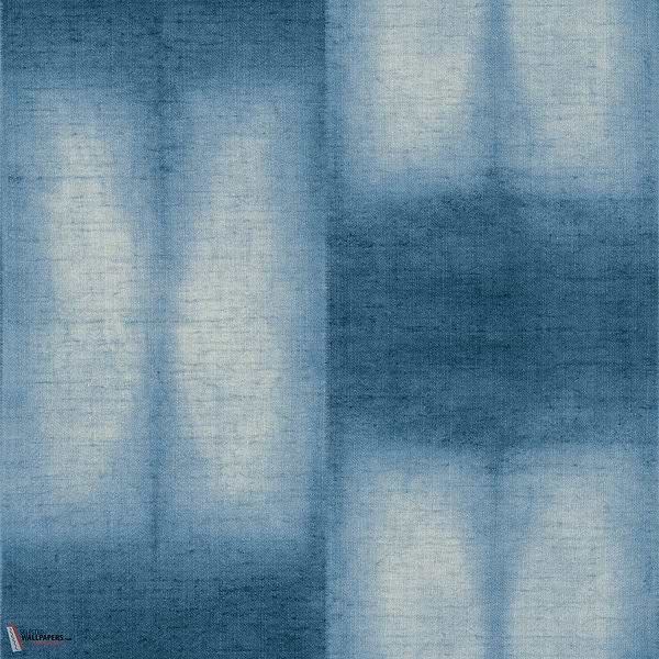 Mokume behang-Coordonne-Indigo-Bamboo-Rol-Selected Wallpapers-Interiors