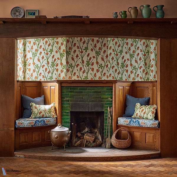 Monkshood-behang-tapete-wallpaper-Morris & Co-Selected-Wallpapers-Interiors