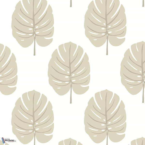 Monstera-Behang-Tapete-Thibaut-Beige-Rol-T13956-Selected Wallpapers