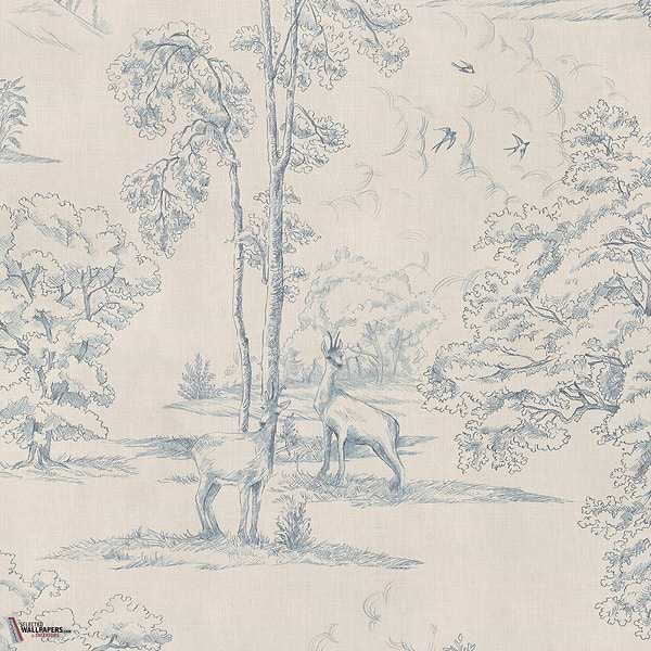 Montfort Mural wallpaper-Sandberg-Blue-Mattic-M2-Selected Wallpapers-Interiors