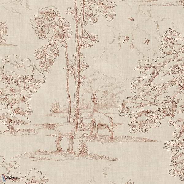 Montfort Mural wallpaper-Sandberg-Terracotta-Mattic-M2-Selected Wallpapers-Interiors
