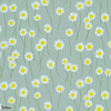 Moon Daisies wallpaper-Little Greene-Celestial Blue-Roll-Selected Wallpapers-Interiors