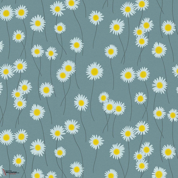 Moon Daisies behang-Little Greene-Etruria-Rol-Selected Wallpapers-Interiors