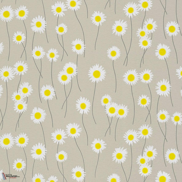 Moon Daisies behang-Little Greene-Slaked Lime-Rol-Selected Wallpapers-Interiors