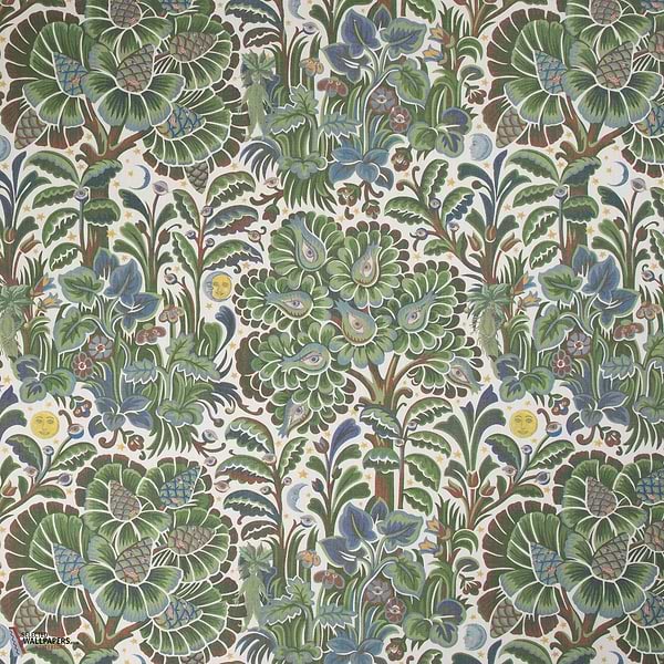 Moon Garden behang-House of Hackney-wallpaper-tapete-Verde-200 cm-Selected-Wallpapers-Interiors