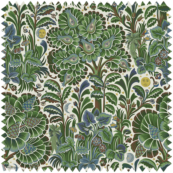 Moon Garden stof-House of Hackney-wallpaper-tapete-Verde-Meter (M1)-Selected-Wallpapers-Interiors