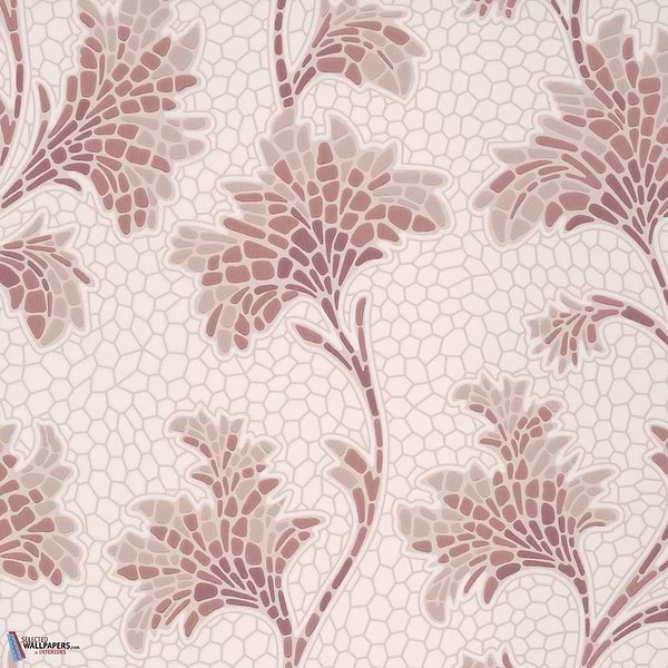 Mosaic Trail-Little Greene-wallpaper-behang-Tapete-wallpaper-Blush-Rol-Selected Wallpapers