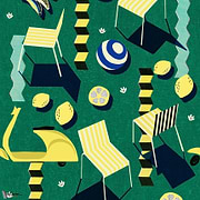 Moto Bello-Mind the Gap-behang-tapete-wallpaper-Green-300 cm (standaard)-Selected-Wallpapers-Interiors