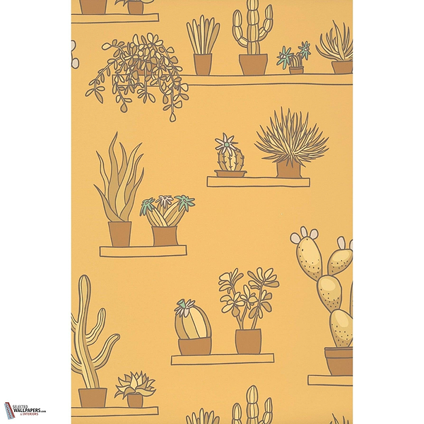 Mr Straw’s Greenhouse behang-Little Greene-Light Gold-Rol-Selected Wallpapers-Interiors