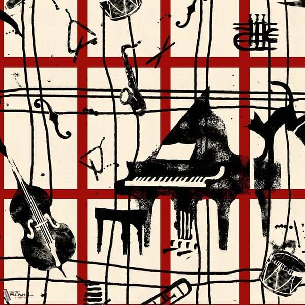 My Favourite Things behang-Mind the Gap-Red-Rol-Selected Wallpapers-Interiors