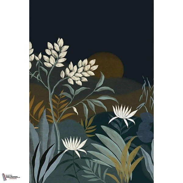 Neloe behang-Casamance-Encre-Set-Selected Wallpapers-Interiors