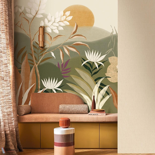 Neloe behang-Casamance-Selected Wallpapers-Interiors