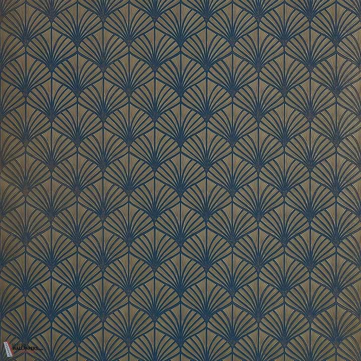 Nereides behang-Casamance-wallpaper-tapete-Bleu Roi/Dore-Rol-Selected-Wallpapers-Interiors