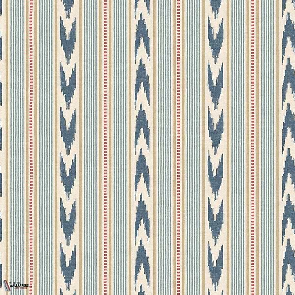 Newport Stripe behang-Mulberry-wallpaper-tapete-Blue/Red-Rol-Selected-Wallpapers-Interiors