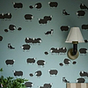 Nip & Lassie behang-Little Greene-Celestial blue-Rol-Selected Wallpapers-Interiors