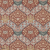 Norbury behang-Morris & Co-Slate/Madder-Rol-Selected Wallpapers-Interiors
