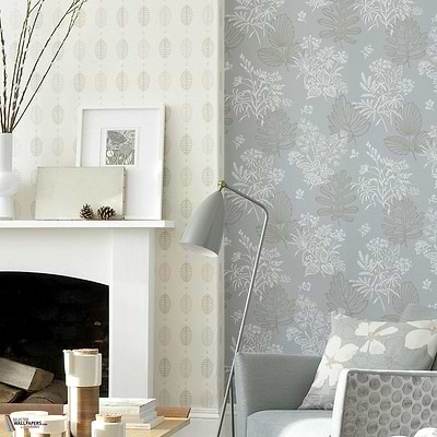Norcombe behang-Little Greene-Selected Wallpapers-Interiors