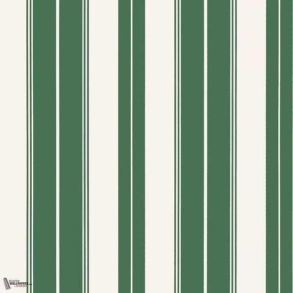 Norfolk Stripe behang-Thibaut-wallpaper-tapete-Green-Rol-Selected-Wallpapers-Interiors