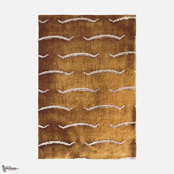 Nouvelles Vagues stof-Dedar-Tabacco-Meter (M1)-Selected Wallpapers-Interiors