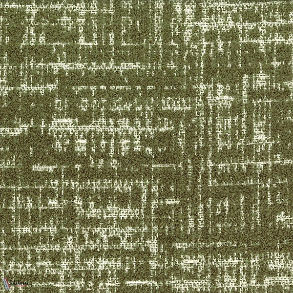 Nubra stof-Casamance-fabric-Olive-Meter (M1)-Selected-Wallpapers-Interiors