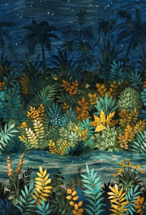 Nuit Etoilée Custom-Casamance-wallpaper-behang-Tapete-wallpaper-Selected Wallpapers
