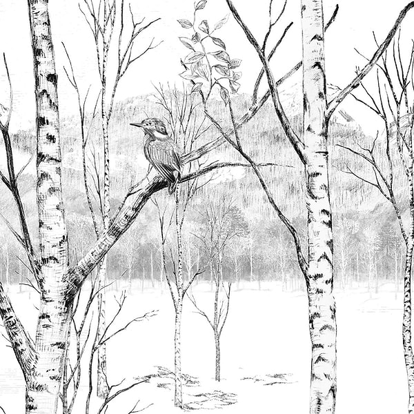 Nunavut-Isidore Leroy-wallpaper-behang-Tapete-wallpaper-Grisaille-Non Woven-Selected Wallpapers