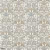 Oak & Blossom behang-Morris & Co-Mineral Blue/Linen-Rol-Selected Wallpapers-Interiors