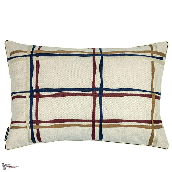 Oban kussen-Casamance-Bleu Aubergine-40 x 60 cm-Selected Wallpapers-Interiors